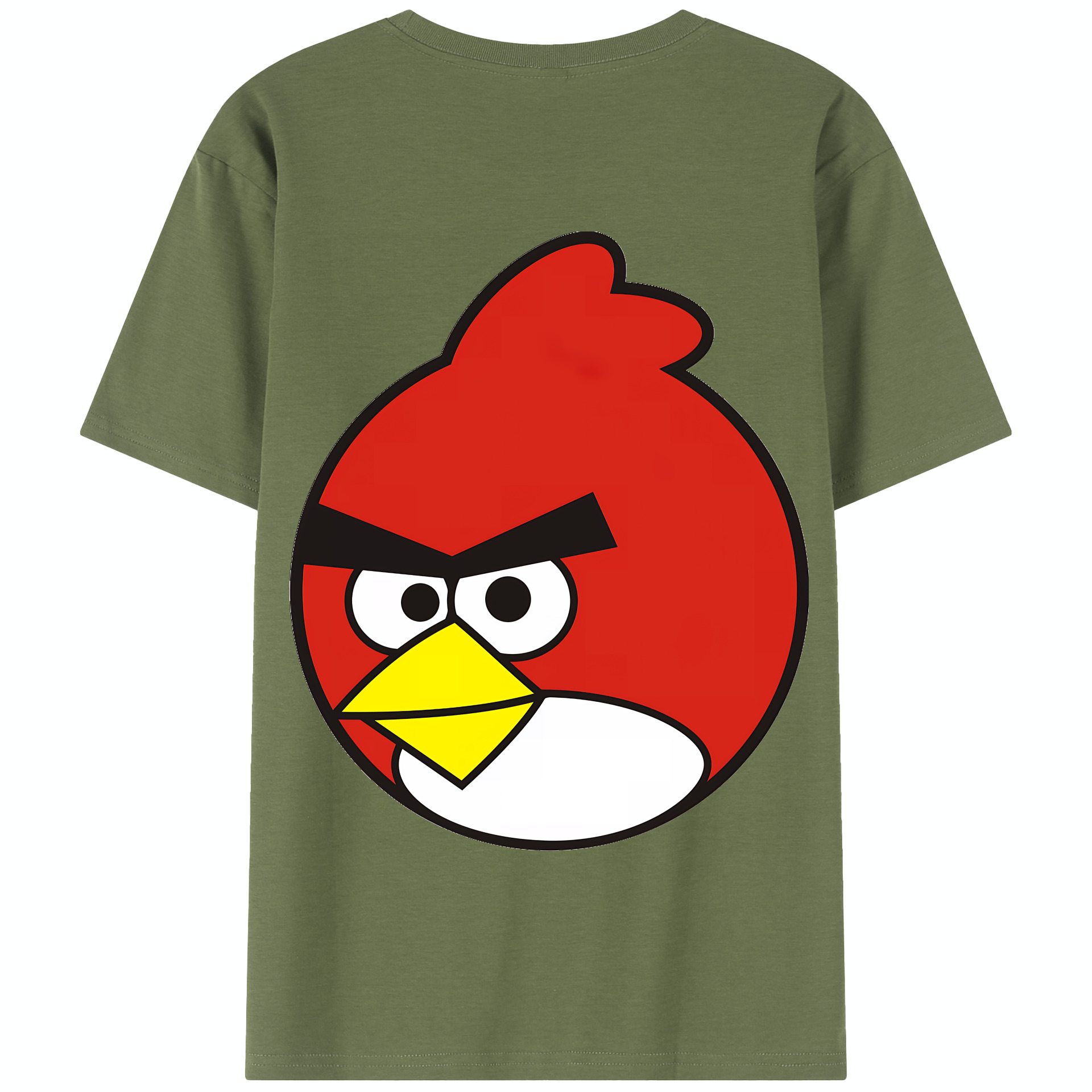 （画像用） Angry Birds アングリーバード 綿100％半袖Tシャツ（背面プリント）